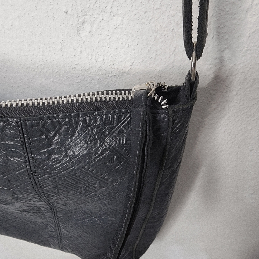 Day & Mood Black Embossed Leather Crossbody - Picture 6 of 15